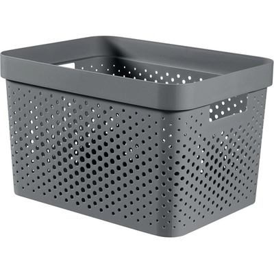 Curver Úložný box INFINITY 17 l z recyklovaného plastu tmavosivý