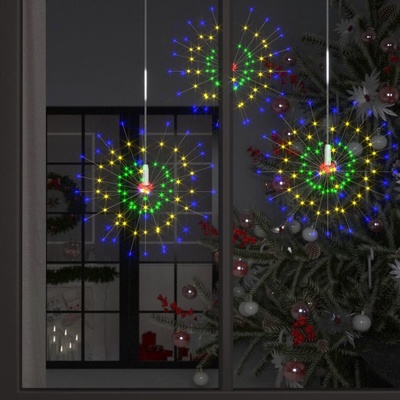 vidaXL Venkovní vánoční ohňostroje 10 ks vícebarevné 20 cm 1400 LED