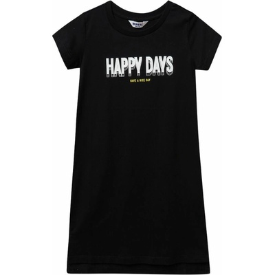 Winkiki dievčenské šaty WJG 41327 čierna