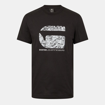 G Star Тениска G Star Johannesburg T-Shirt - Dk Black