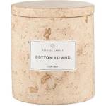 Blomus (Германия) Ароматна свещ BLOMUS FRABLI с аромат Cotton Island - Ø10 х h11 см - цвят травертин (BLOMUS 65450)