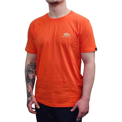 Alpha Industries Basic T Small logo Boost orange