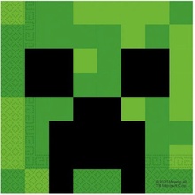 Procos Papírové ubrousky Minecraft Creeper 33x33cm