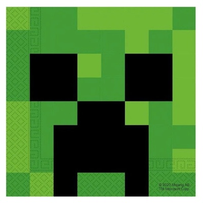 Procos Papírové ubrousky Minecraft Creeper 33x33cm – Zboží Dáma