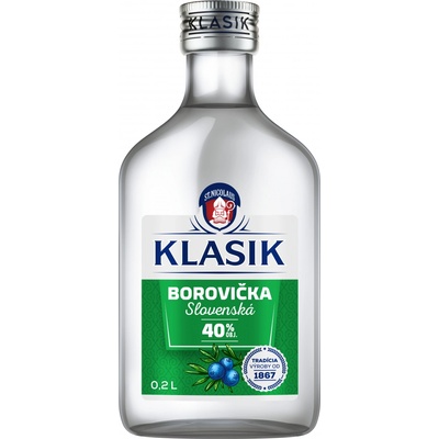St.Nicolaus KLASIK Borovička slovenská 40% 0,2 l (čistá fľaša)