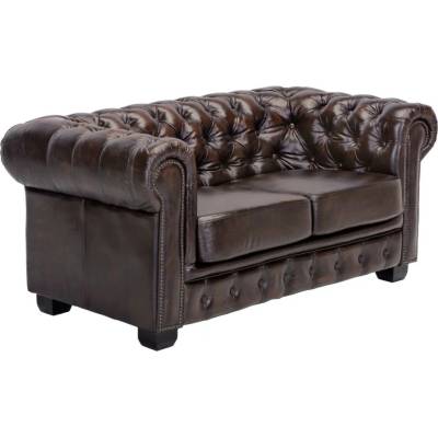 SOB Nábytek Chesterfield 2místná pravá kůže F0A00000005W