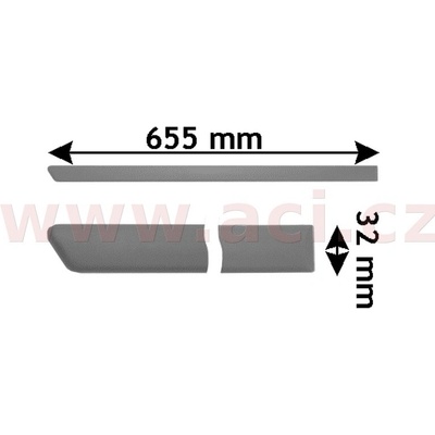 Ozdobná / ochranná lišta, dvere VAN WEZEL 5888406