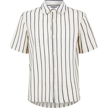 Image 1 of Jack Wills Риза Jack Wills Men's Short-Sleeve Plain Shirt - Bone White