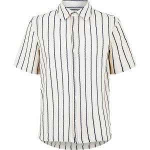 Jack Wills Риза Jack Wills Men's Short-Sleeve Plain Shirt - Bone White