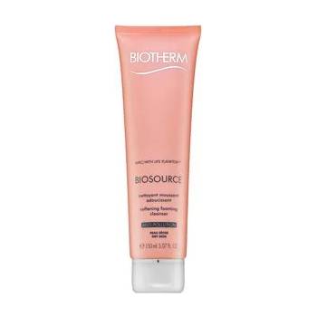 Biotherm Biosource Softening Foaming Cleanser подхранващ почистващ гел за суха кожа 150 ml