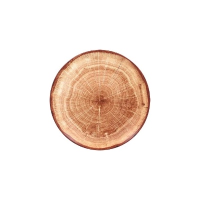 RAK Porcelain Woodart tanier plytký coupe 24 cm svetlo hnedá WDNNPR24TB-12