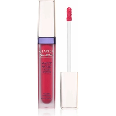 Claresa Care All Day Matte Mood Liquid Lipstick matná tekutá rtěnka 06 Bliss 7 ml