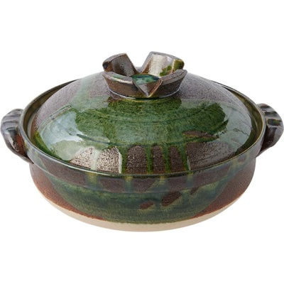 Made in Japan Тенджера за готвене donabe 4 л, зелен, керамика, mij (mijc3146)