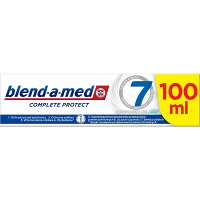 Blend-a-med Complete 7 + White pre kompletnú ochranu zubov For Whitening and Whole Mouth Protection 100 ml