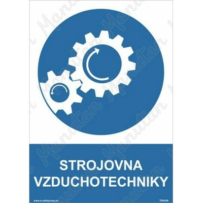 Strojovna vzduchotechniky, samolepka 148 x 210 x 0,1 mm A5