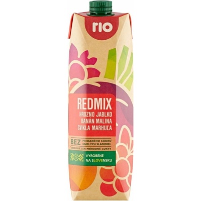 Rio Redmix hrozno jablko banán malina cvikla marhuľa 1 l