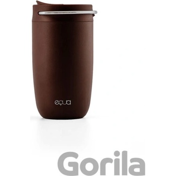 Egua Termohrnek Cup Brown stříbrné poutko 300 ml