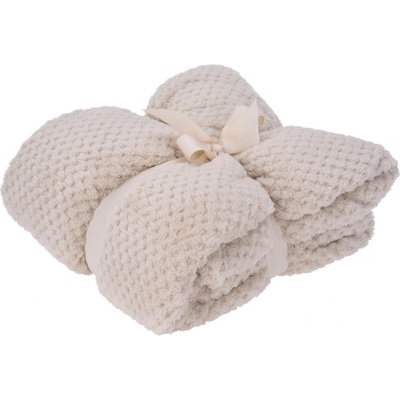 H&L Deka Plyšová Fleece krémovo biela 130x 170