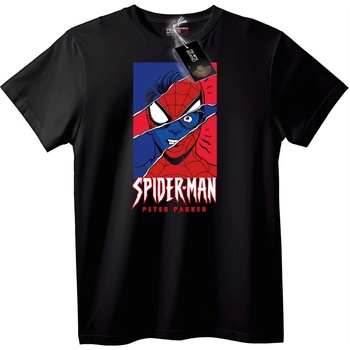 NOONEBRAND Тениска Spider-Man Питър Паркър - 2XL, Black