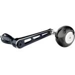 GOMEXUS Единична дръжка с ноб GOMEXUS Spinning Power Handle with Power Titan Knob Silver 90mm x 50mm за макари Shimano LYS90TB50BKSR Риболовна макара