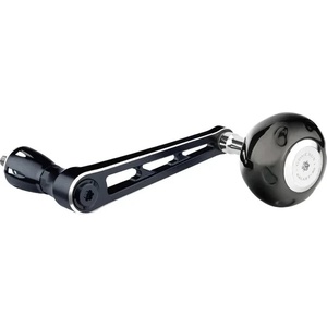 GOMEXUS Единична дръжка с ноб GOMEXUS Spinning Power Handle with Power Titan Knob Silver 90mm x 50mm за макари Shimano LYS90TB50BKSR Риболовна макара