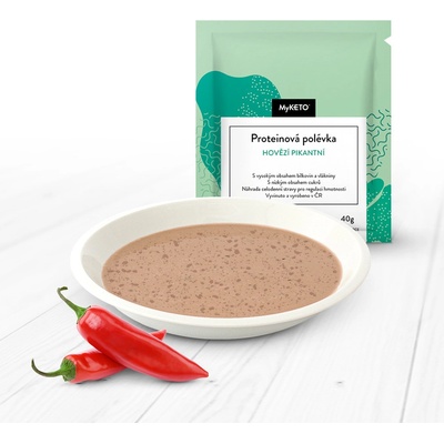 MyKETO Proteinová polévka hovězí pikantní 40 g