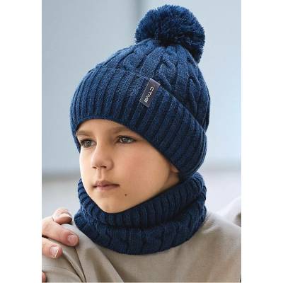 AJS Čepice a nákrčník AJS-48-421 D-zelená