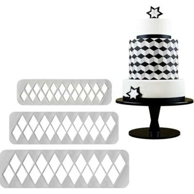Geometrické vykrajovátko Diamant-Rovnobežník (3 ks)