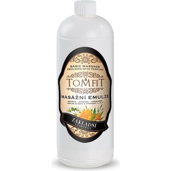 Tomfit masážní emulze základní s parfemací 1000 ml