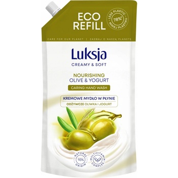 Luksja tekuté mydlo náhradná náplň Oliva/jogurt 900 ml