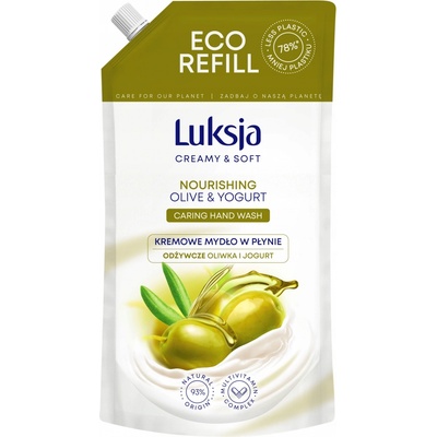 Luksja tekuté mydlo náhradná náplň Oliva/jogurt 900 ml