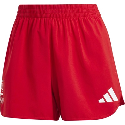 adidas Анцуг Adidas Women's Noc Plvn Woven Tracksuit Shorts - Better Scarlet
