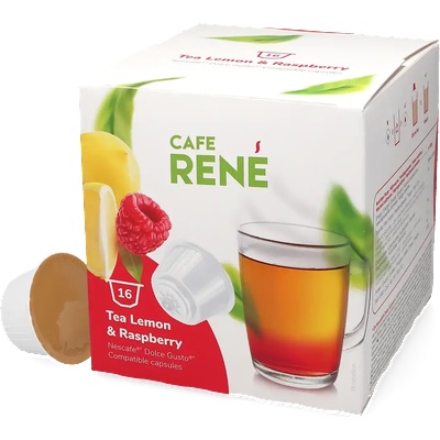 Café René | Чай с лимон и малини - 16 капсули за Dolce Gusto