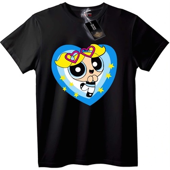 NOONEBRAND Тениска Powerpuff Bubbles Сърце - L, White