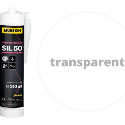 Murexin SIL 50 Silikon neutrální 310 g transparentná
