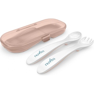 Nuvita Комплект вилица и лъжица в кутийка Nuvita - English Rose (NEW023968) - baby
