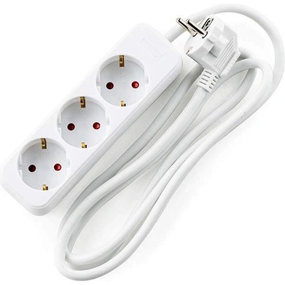 Muhler Електрически разклонител Muhler с 3 гнезда и кабел 5 м