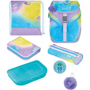 Herlitz Ученическа чанта-раница SoftLight Plus GREENLine Little Monster - Herlitz