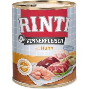 RINTI Консерва Rinti Kennerfleisch Adult пиле 800g (394-91073)