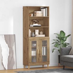 vidaXL Висок шкаф Дъб 69, 5 x 32, 5 x 180 см Инженерна дървесина (3416035)