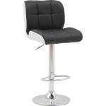 Bogdan Furniture Europe Бар стол Н-128 черно/бяло/хром