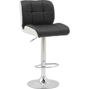 Bogdan Furniture Europe Бар стол Н-128 черно/бяло/хром