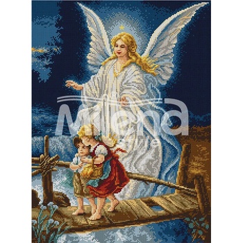 Image 1 of Milena Style Ангел-пазител - гоблен с щампа с конци Ariadna