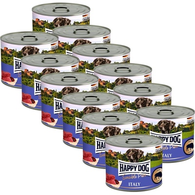 Happy Dog Sensible Pure Italy 12 x 200 г / бивол