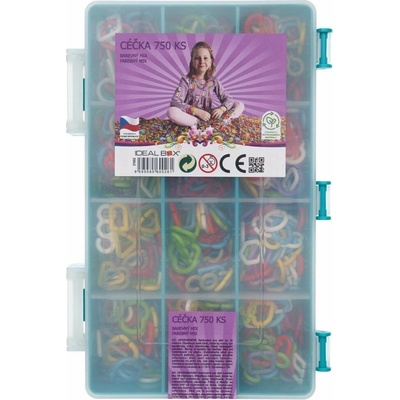 Ideal Box Céčka farebný mix 750 ks