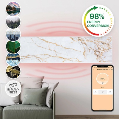Klarstein Wonderwall Air Art Smart HTR10-WdwlS350wMrble