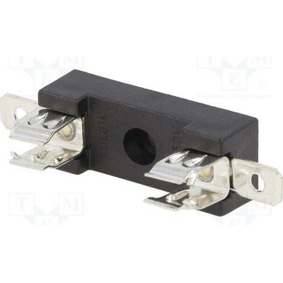 BULGIN FX0326 Zásuvka; válcové pojistky; 6,3x25mm; 13A; UL94V-0; 250V; -20÷85°C