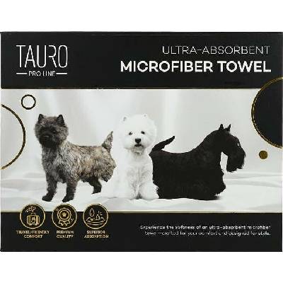 Tauro Pro Line Microfiber Towel Terriers 80 x 160 cm