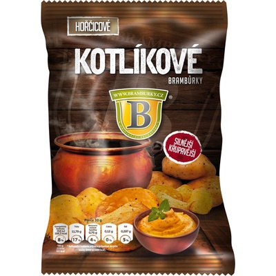 Kotlíkové brambůrky hořčicové 60 g