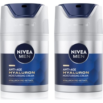 Nivea MEN Hyaluron Pro-Retinol крем против бръчки изгодна опаковка за мъже